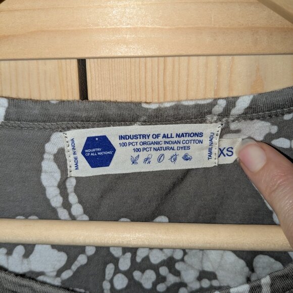 Industry Of All Nations T Shirt Mens XS 100% Organic Cotton Natural Dye Flamingo - Picture 4 of 9